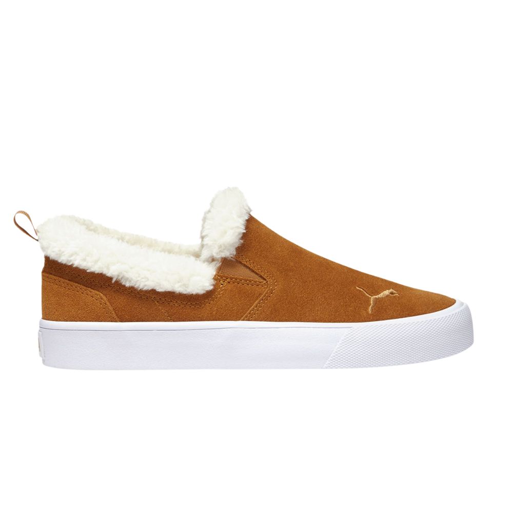 Pre-owned Puma Wmns Bari Comfort Slip-on 'sherpa - Desert Tan' | Brown | Women's Size 6