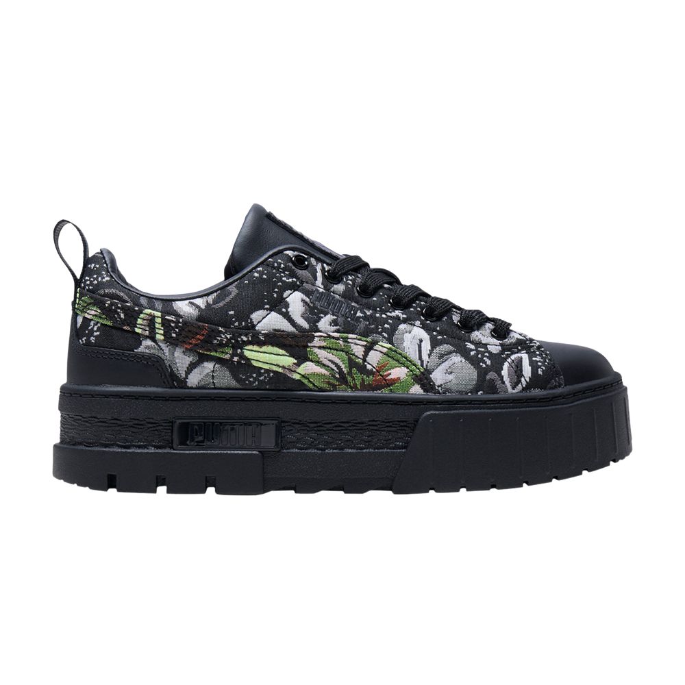 Pre-owned Puma Wmns Mayze 'dark Floral' In Black
