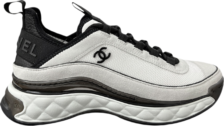 Chanel Wmns Velvet Calfskin  Mixed Fibers Sneaker White Black