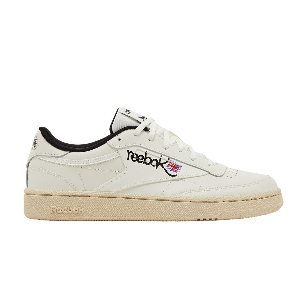 Pre-owned Reebok Club C 85 'graffiti Pack - Chalk Paper White' In Cream