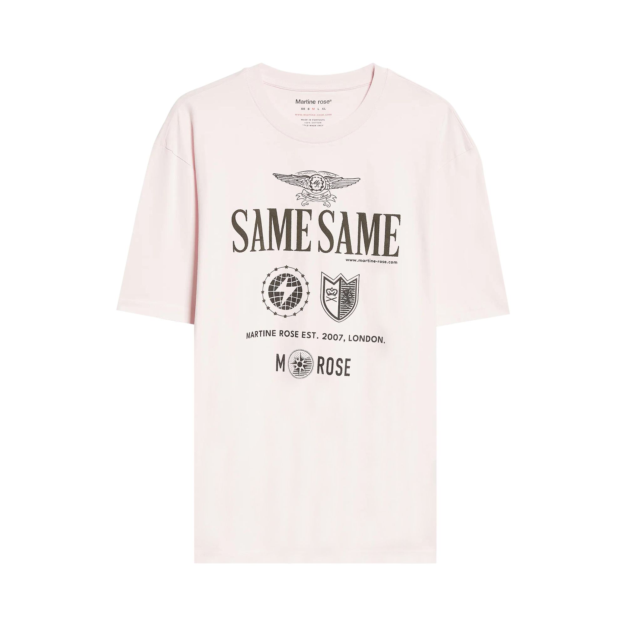 Pre-owned Martine Rose Classic T-shirt 'pale Pink'