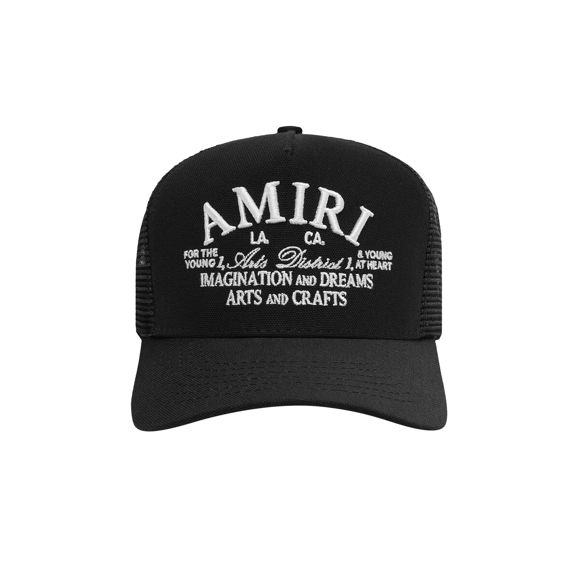 Pre-owned Amiri Arts District Trucker Hat 'black' | Men's Size Onesize