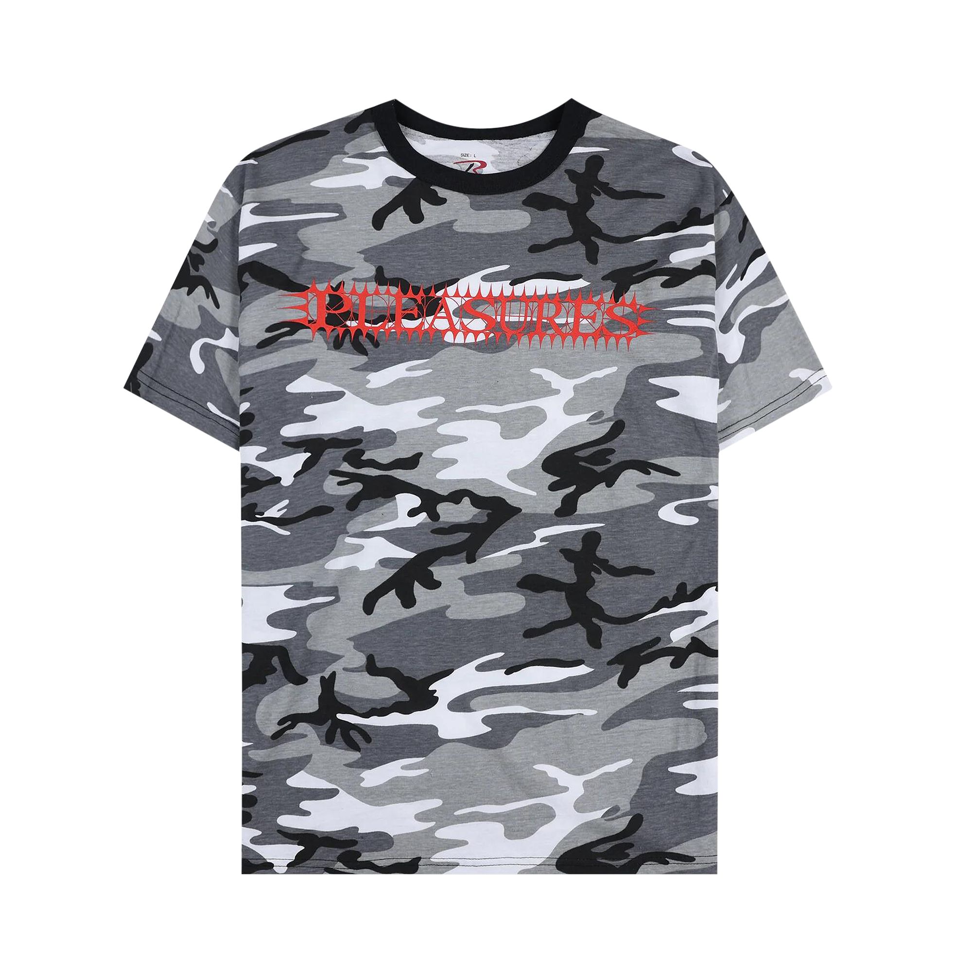 Pleasures Spike T-Shirt 'Camo' | Black | Men's Size M