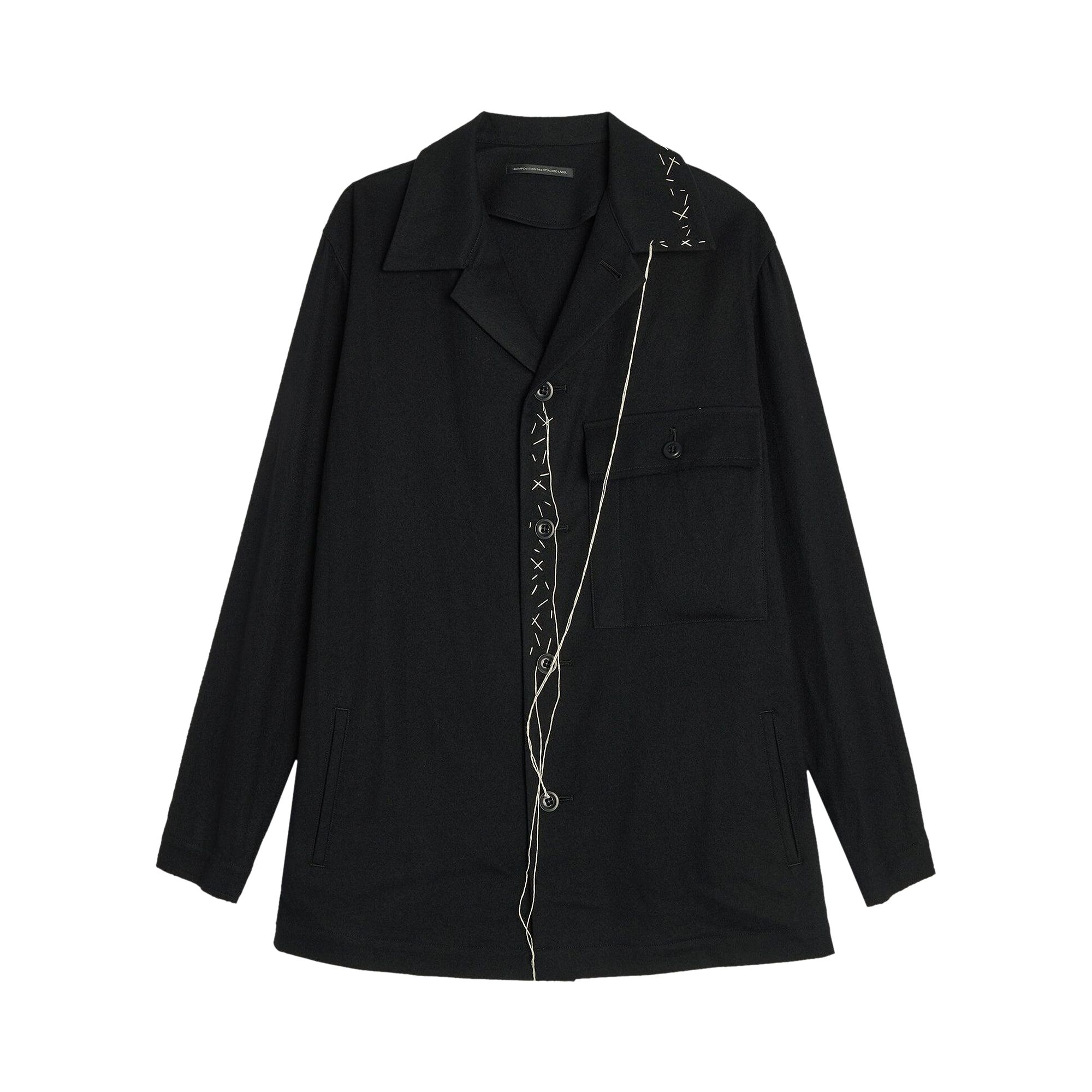 Pre-owned Y's Chest Pocket Shirt Jacket 'black' | Women's Size 1