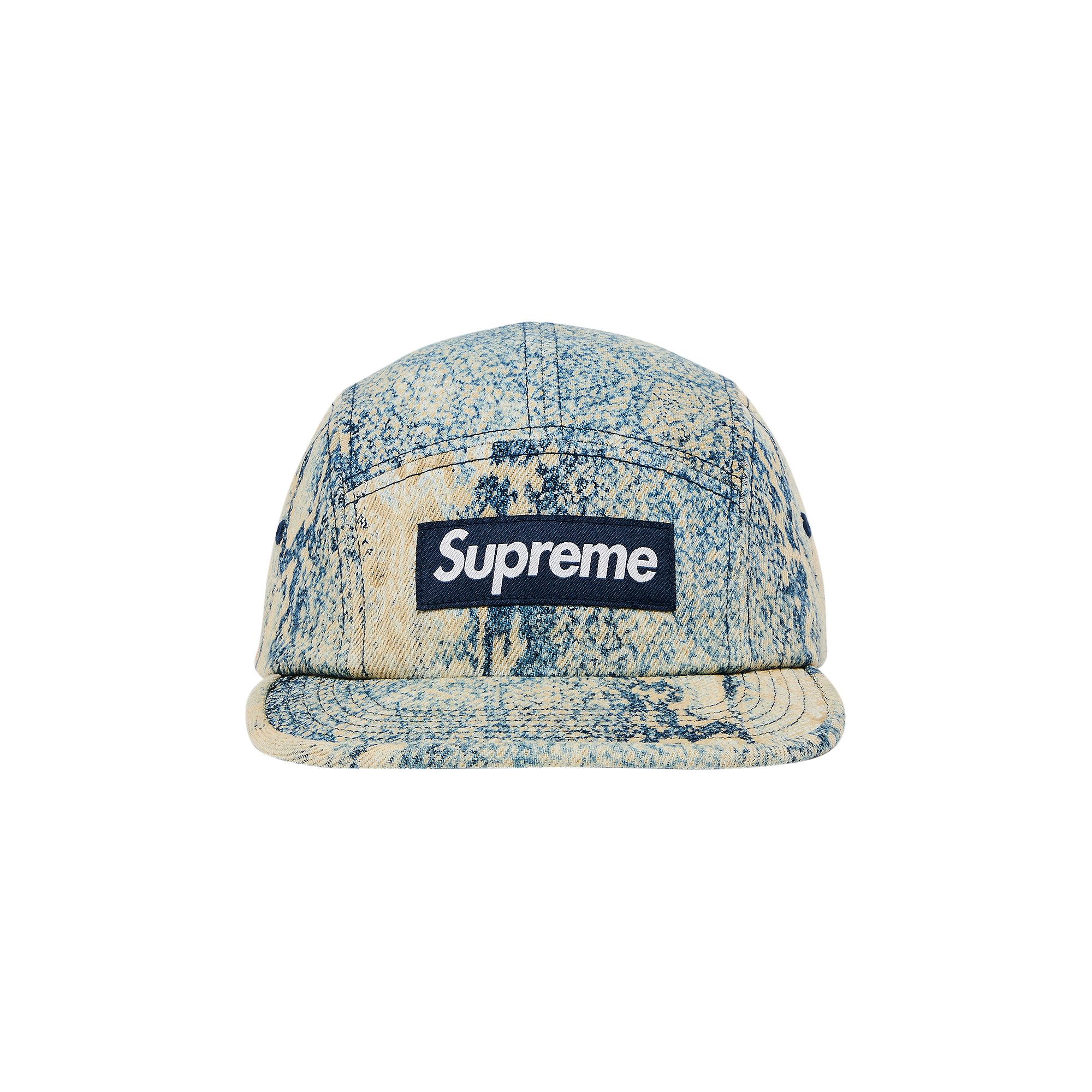 Pre-owned Supreme Denim Camp Cap 'snake' In Multi-color
