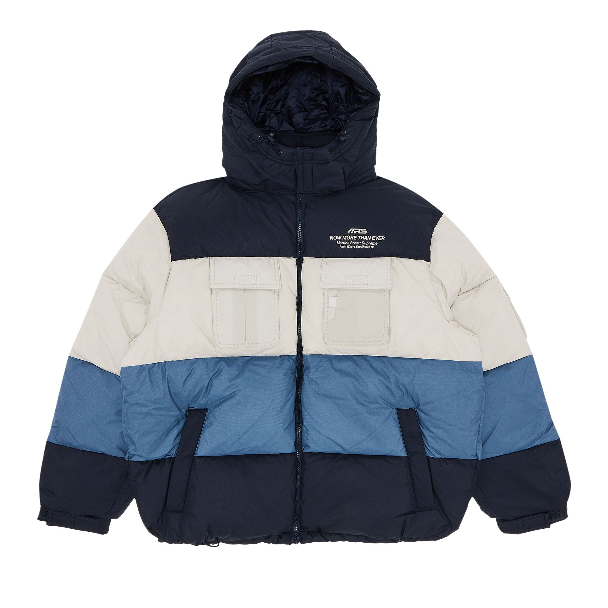 Pre-owned Supreme X Martine Rose Down Puffer Jacket 'multicolor' In Multi-color