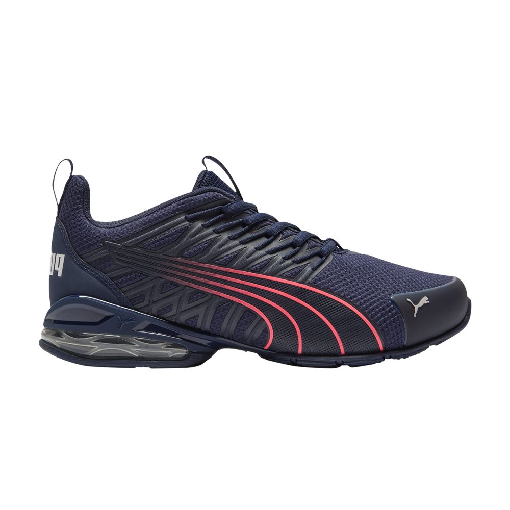 Pre-owned Puma Wmns Voltaic Evo Wide 'navy Sunset Glow' In Blue
