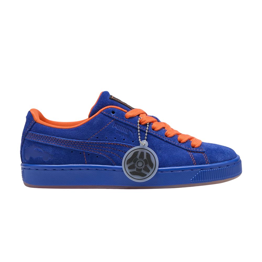 Pre-owned Puma Rocket League X Suede Big Kid 'champions Road' | Blue | Kid's Size 5.5