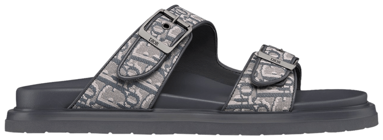 Dior Aqua Sandal Dior Oblique   Deep Grey