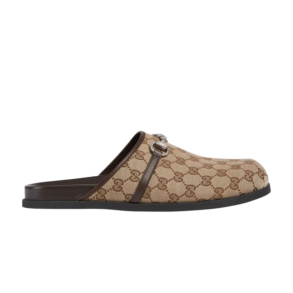 Gucci Mule 'Horsebit - Beige Ebony' | Brown | Men's Size 6