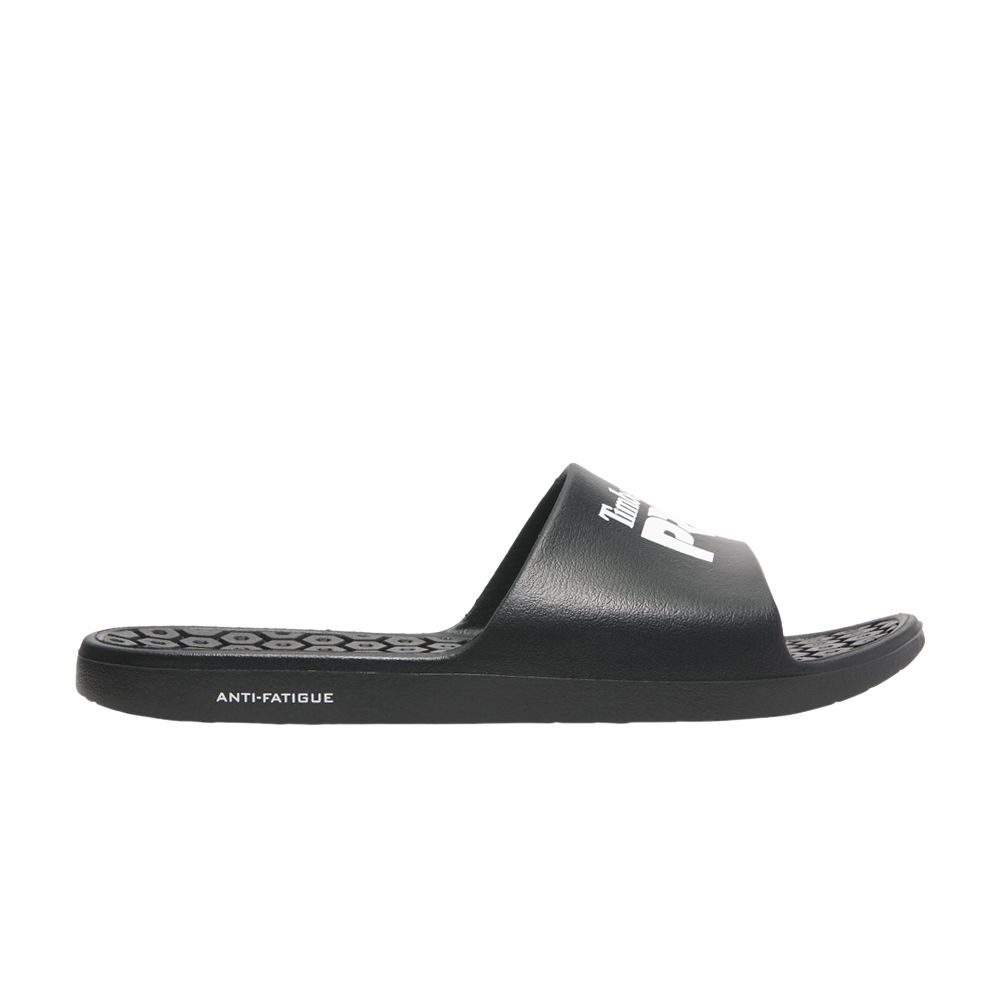 Pre-owned Timberland Anti-fatigue Technology Slide 'black White' | Men's Size 7