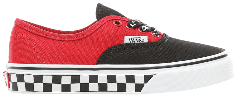 Vans Authentic Kids Logo Pop   Checkerboard Red