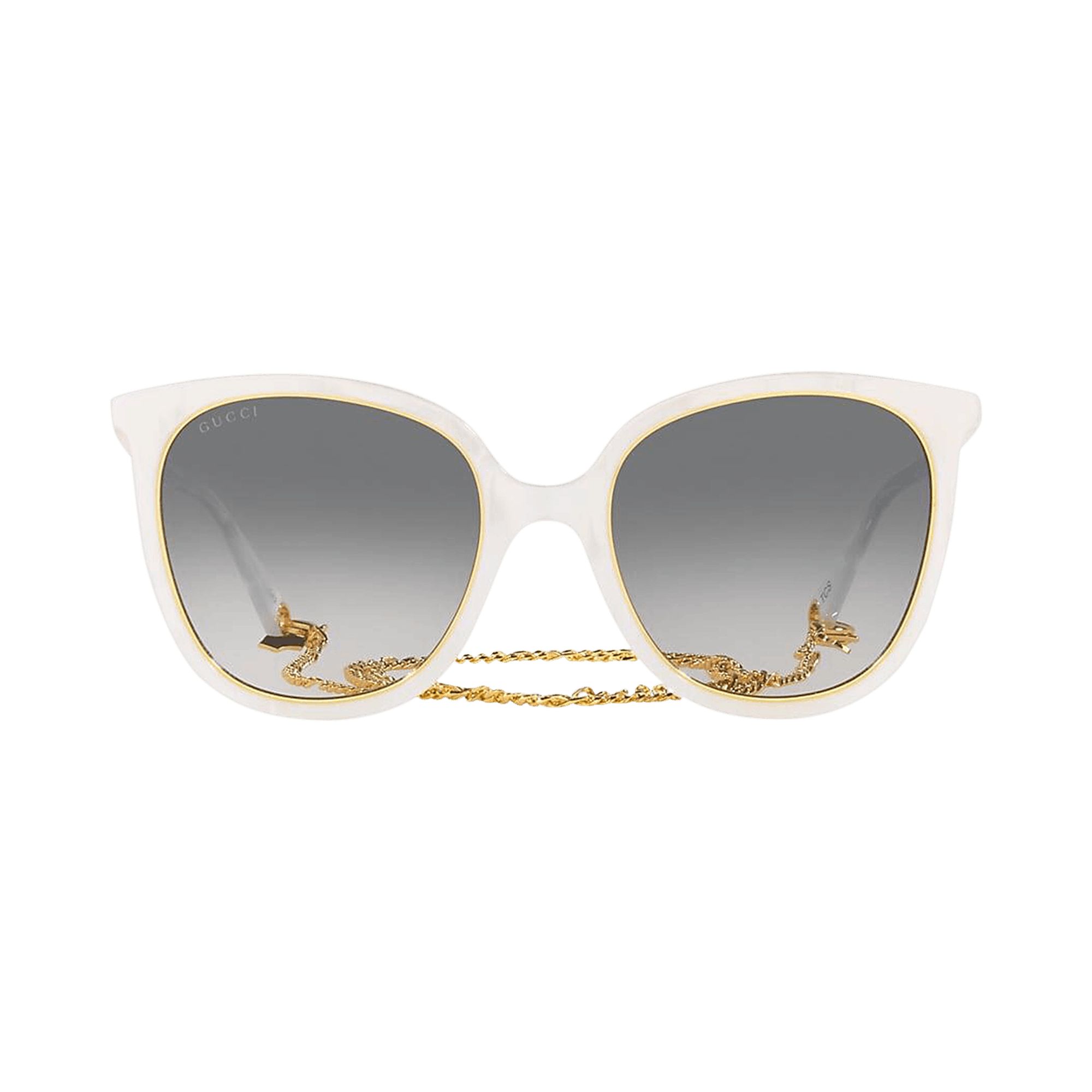 Gucci Round Sunglasses 'White/Grey' | Women's Size Onesize