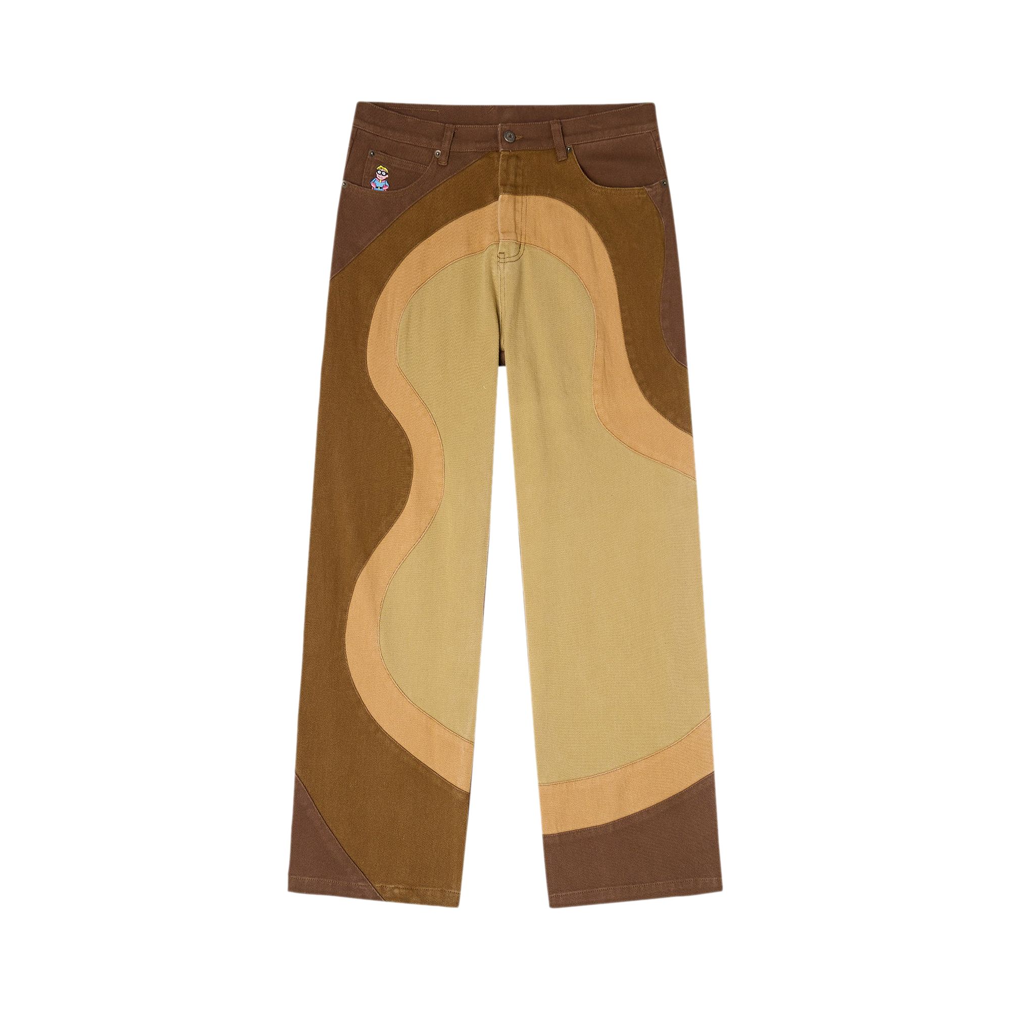 KidSuper Wavy Pants 'Brown' | Men's Size L