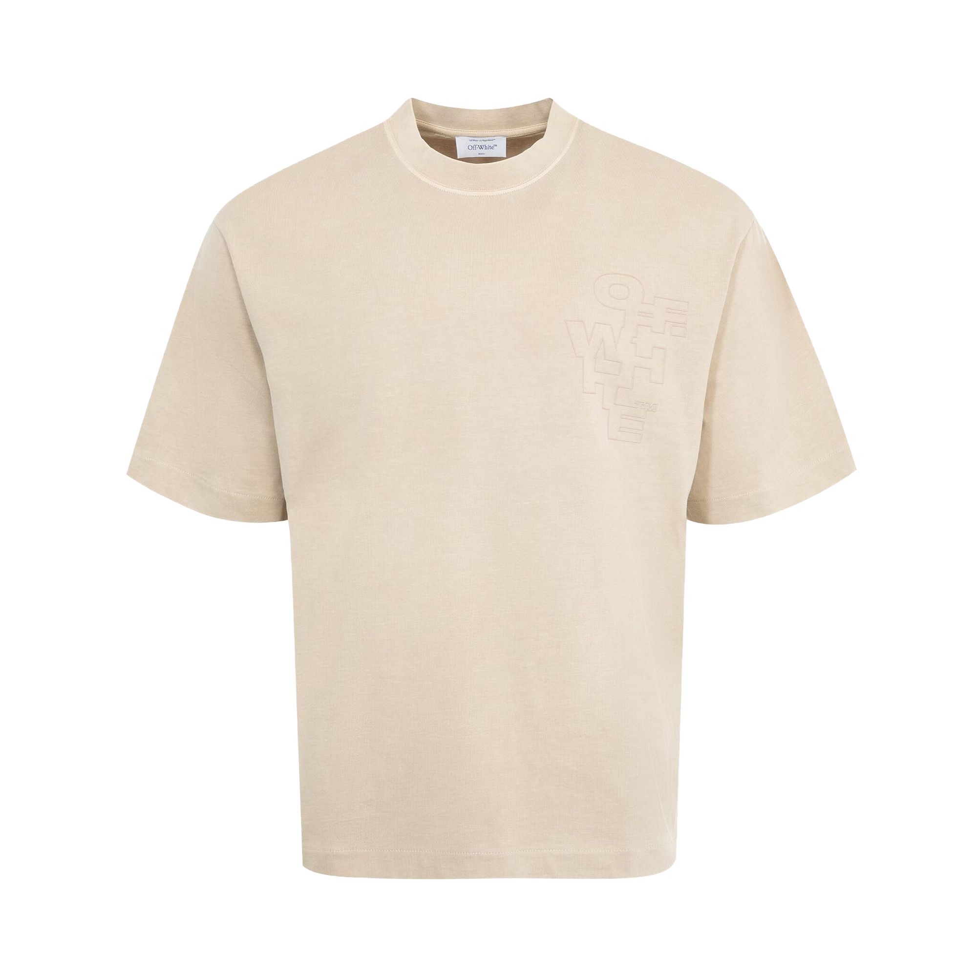 Pre-owned Off-white Outline Arrow Skate Tee 'brown Rice' | Men's Size S