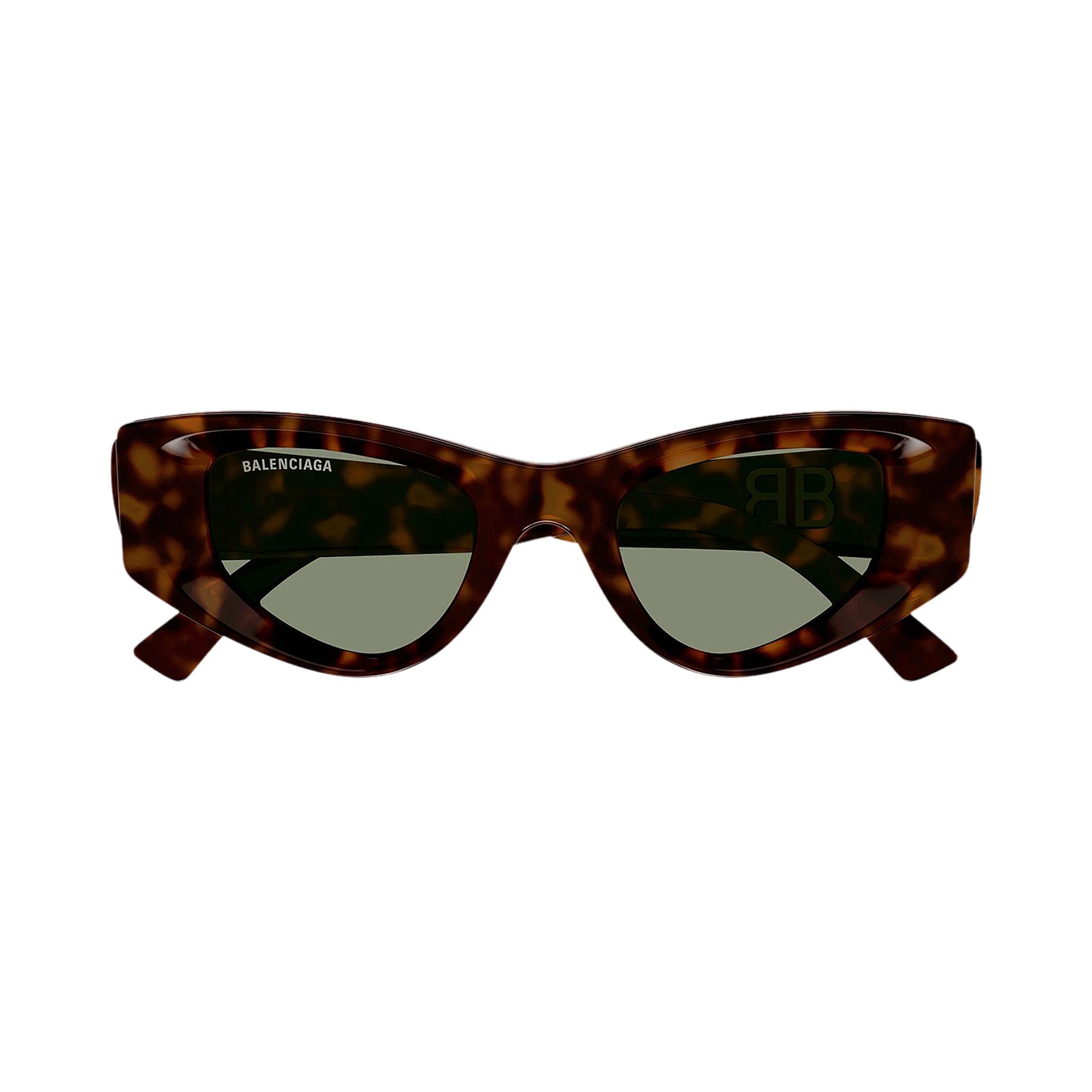Balenciaga Cat Eye Sunglasses 'Havana/Green' | Brown | Women's Size Onesize