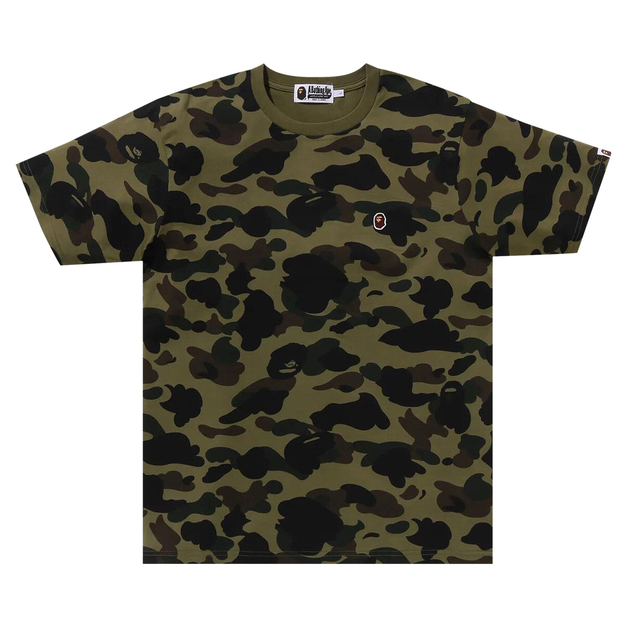 BAPE 1st Camo One Point Tee 'Green' | Men's Size 2XL