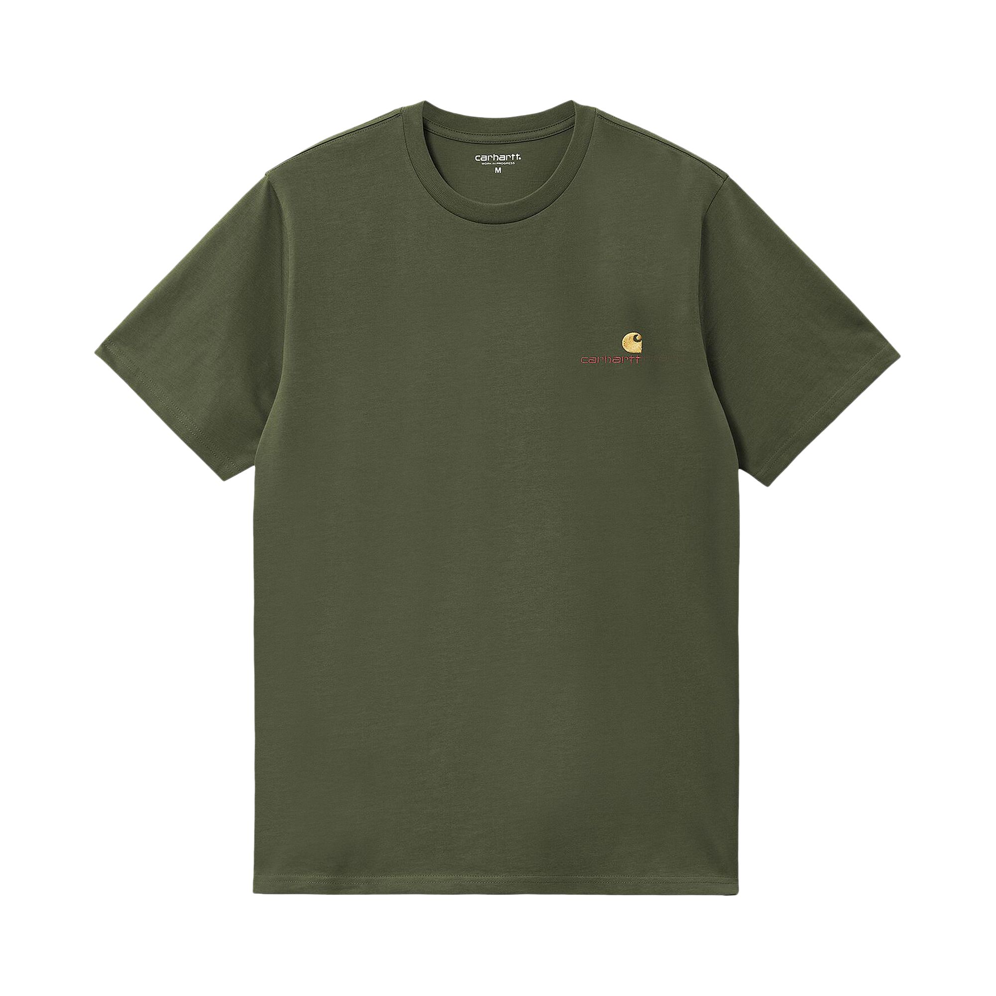 Carhartt WIP American Script T-Shirt 'Tarragon' | Green | Men's Size L