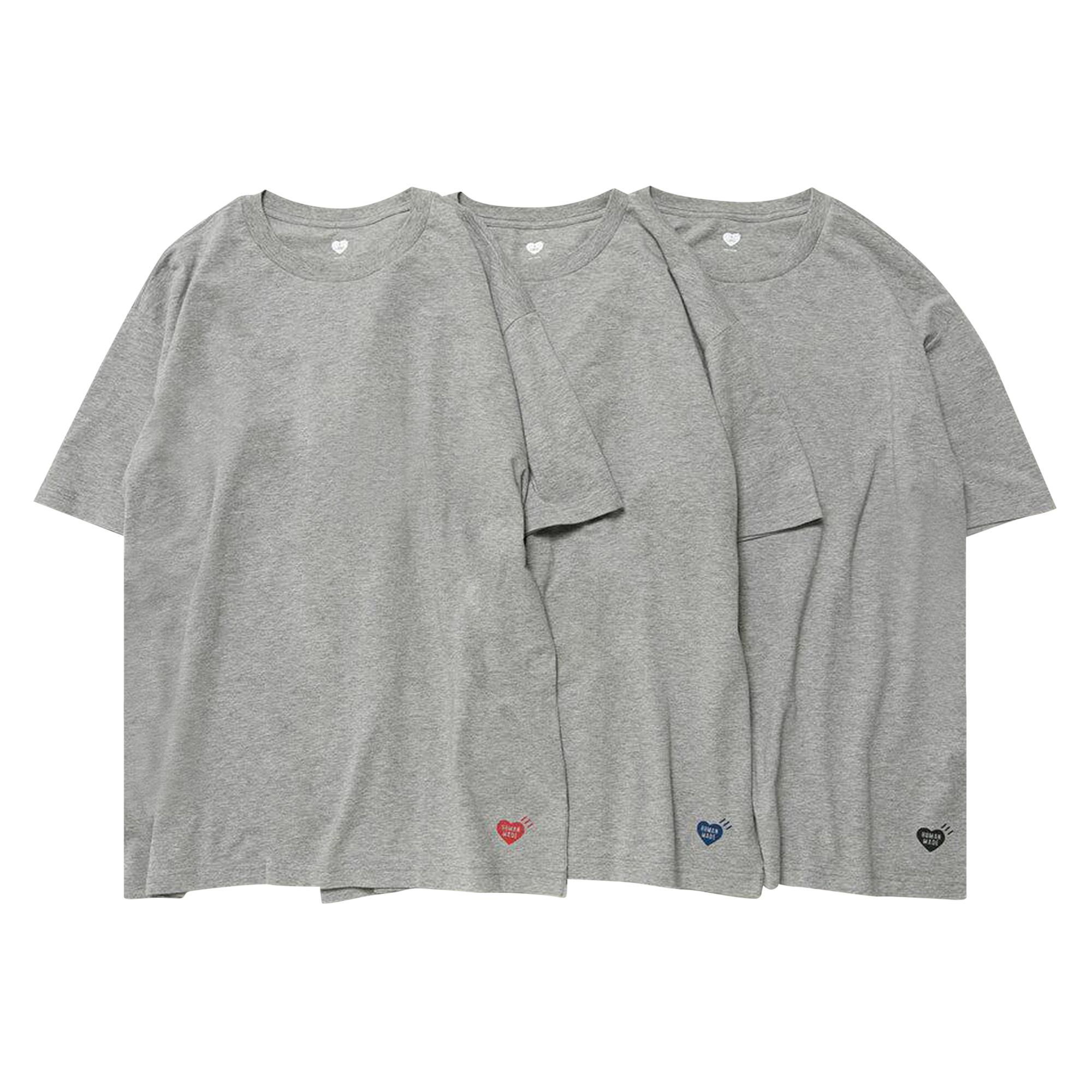 Pre-owned Human Made T-shirt (3 Pack) 'grey'