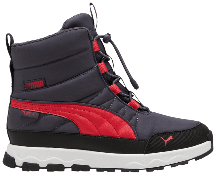 Puma Evolve Big Kid PURE TEX Galactic Grey Tart Cherry