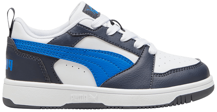Puma Rebound V6 Low Little Kid Hyperlink Blue Galactic Grey