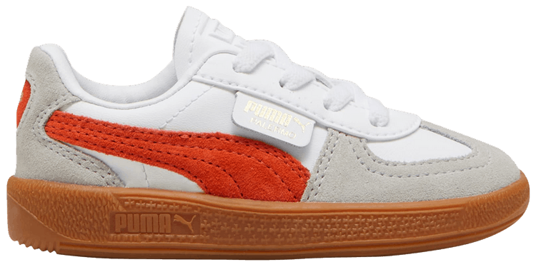 Puma Palermo Leather Toddler White Redmazing Gum