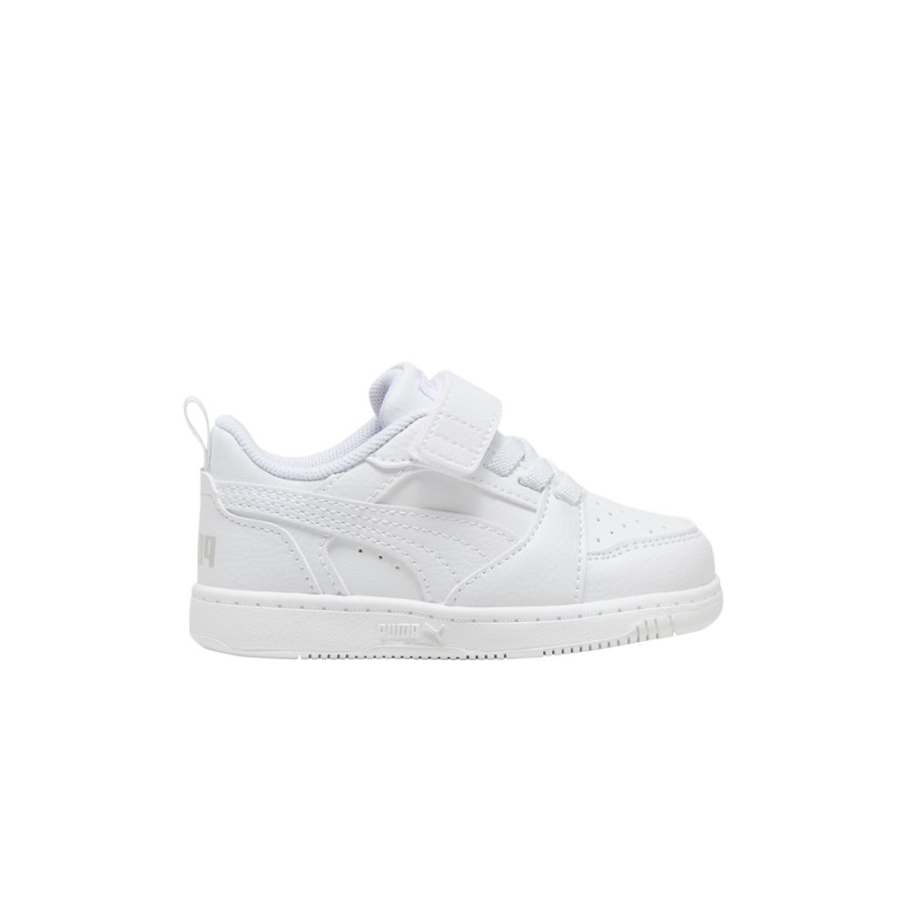 Pre-owned Puma Rebound V6 Low Toddler 'white Cool Light Grey' | Infant Size 10