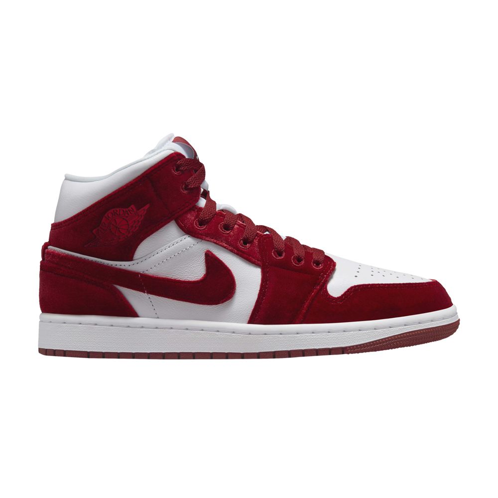 Pre-owned Air Jordan Wmns 1 Mid 'red Velvet'