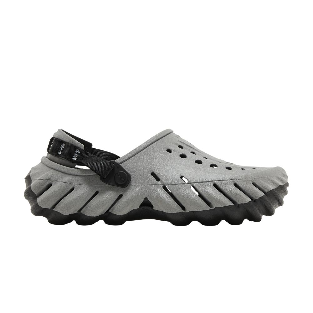Pre-owned Crocs Echo Clog 'reflective' In Grey