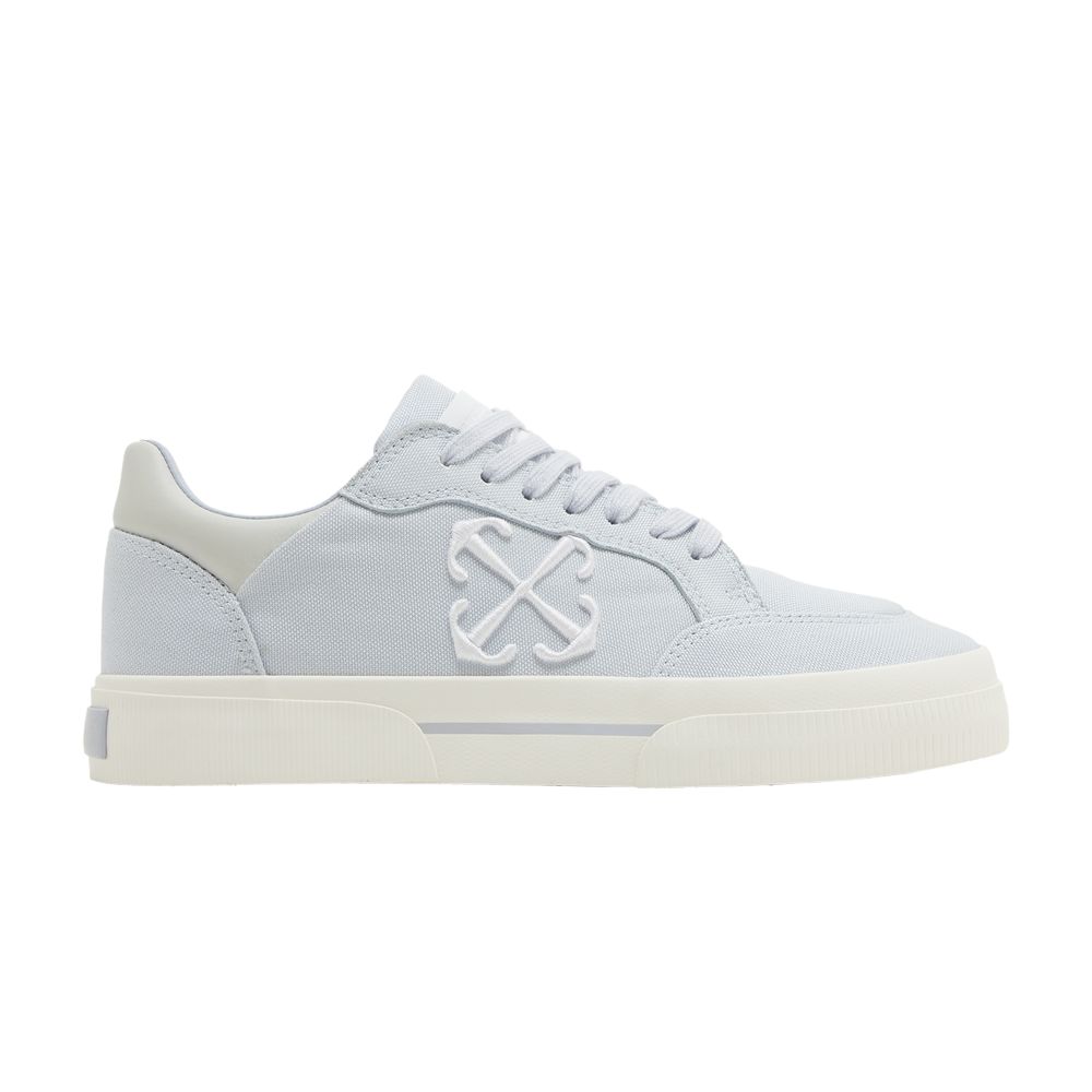 Pre-owned Off-white Wmns New Low Vulcanized 'light Blue' | Women's Size 35