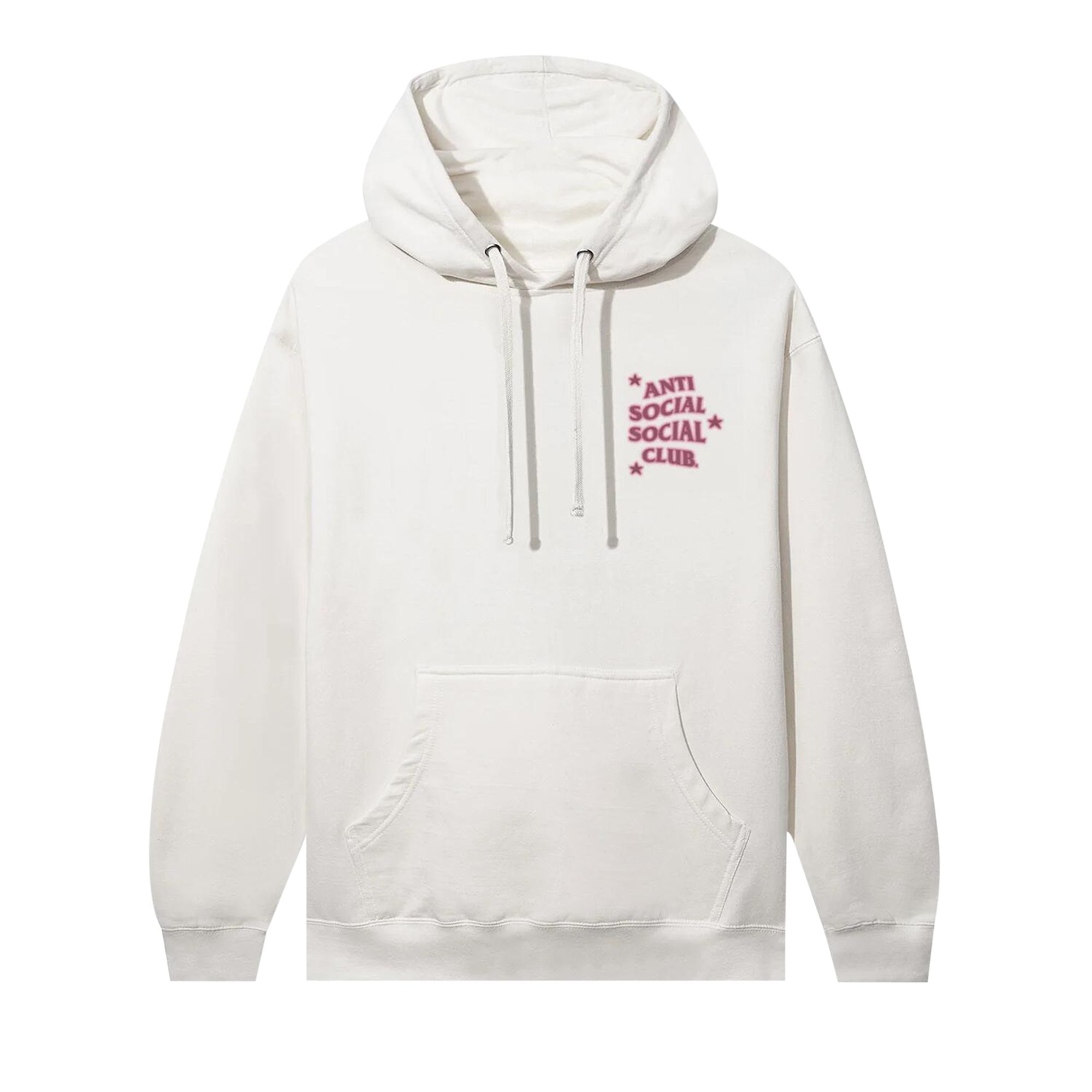 Pre-owned Anti Social Social Club It's All A Blur Hoodie 'bone' | White | Men's Size M