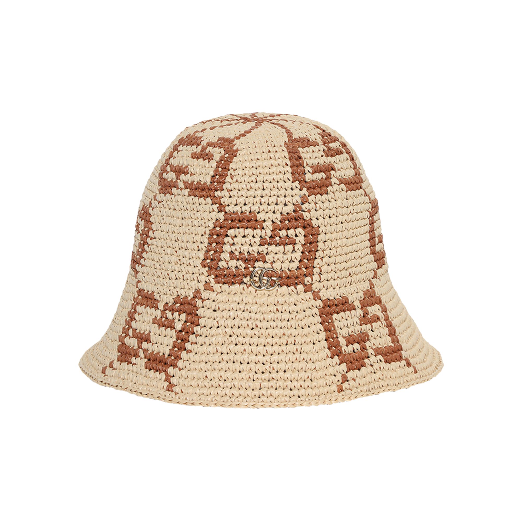 Pre-owned Gucci Bucket Hat 'natural' In Tan