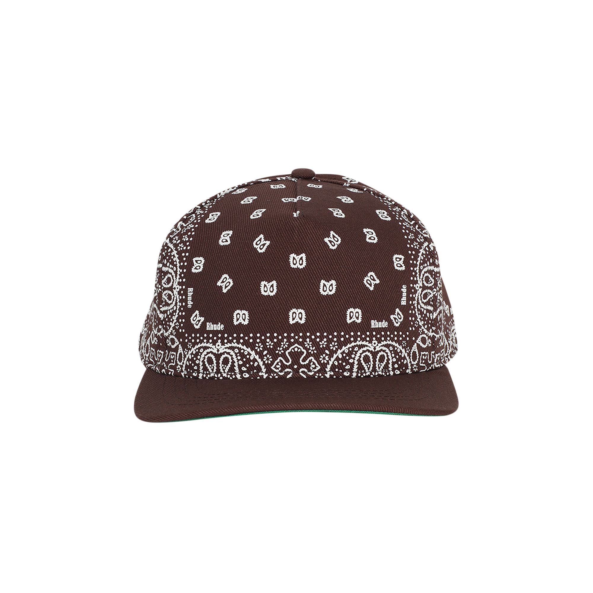 Pre-owned Rhude Bandana Canvas Hat 'tan/white' | Men's Size Onesize In Brown