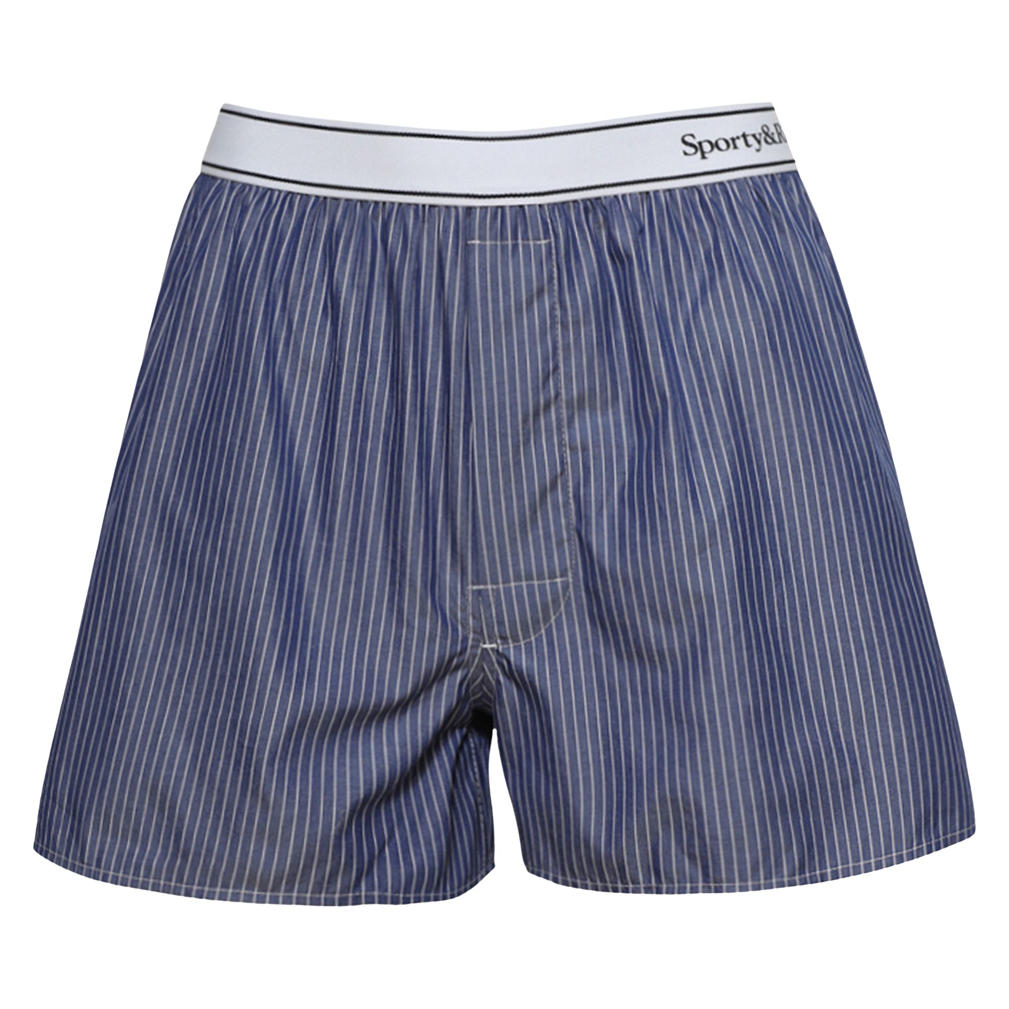 Sporty & Rich Serif Logo Boxer 'Navy/White' | Blue | Women's Size L