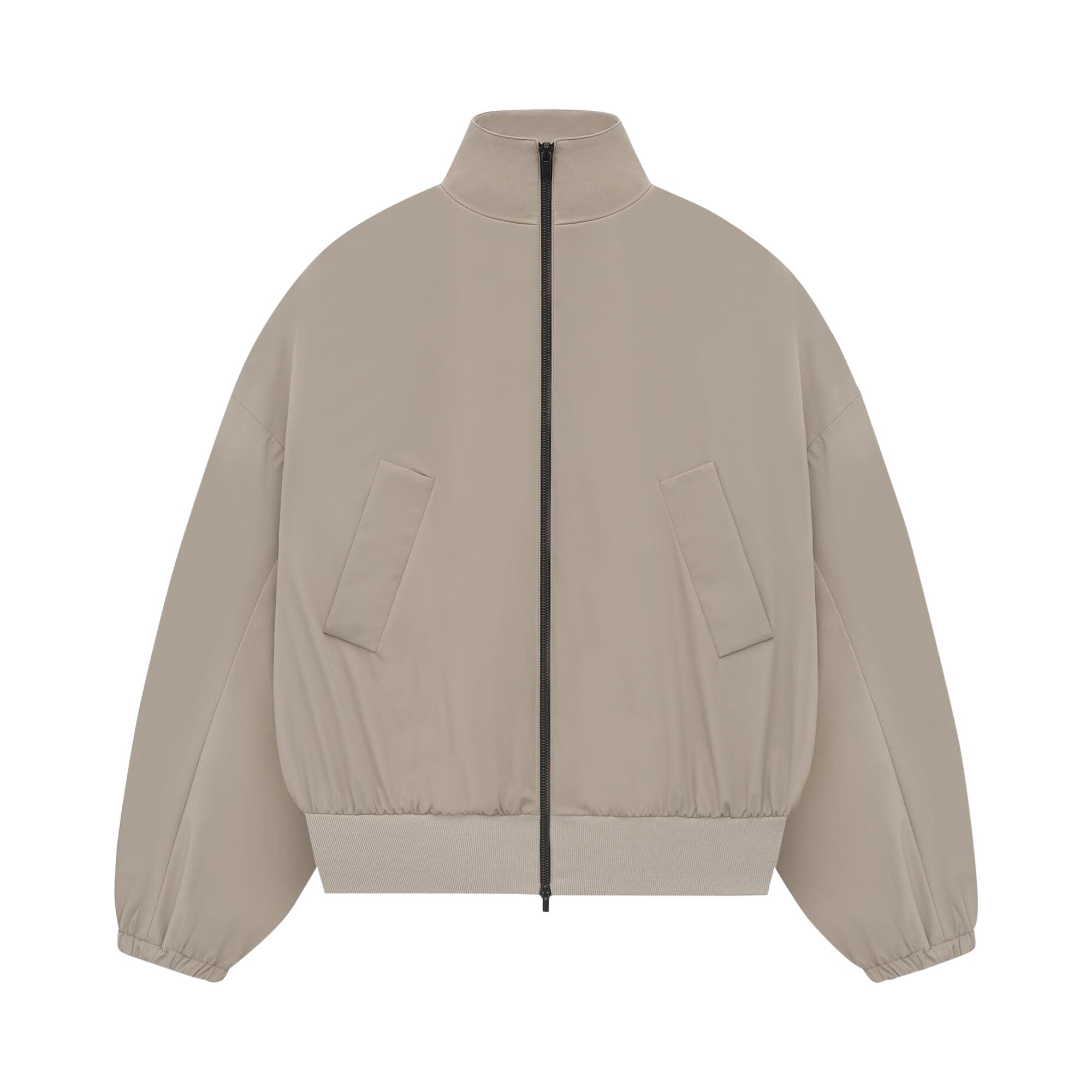 Pre-owned Fear Of God High Neck Vented Track Jacket 'deer' | Grey | Men's Size Xl