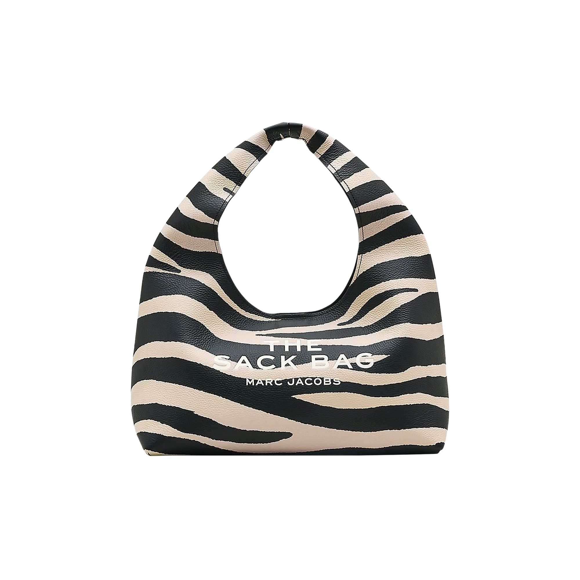 Pre-owned Marc Jacobs The Zebra Leather Sack Bag 'black/white'
