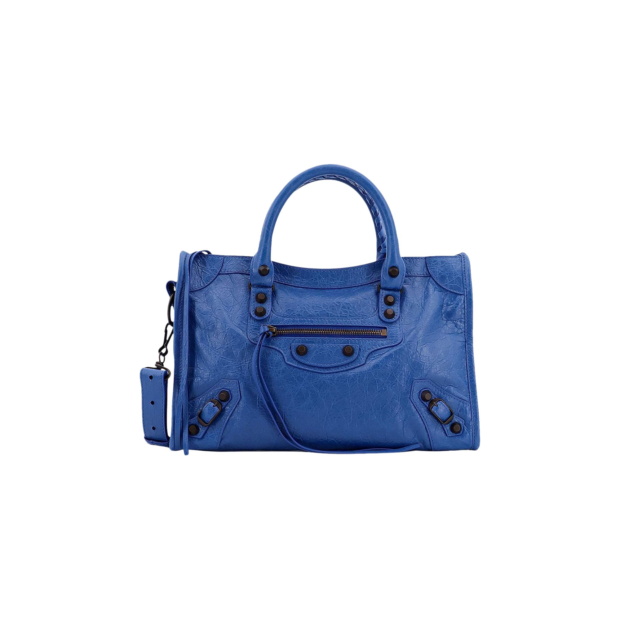 Pre-owned Balenciaga Small Le City Shoulder Bag 'denim Blue' | Women's Size Onesize