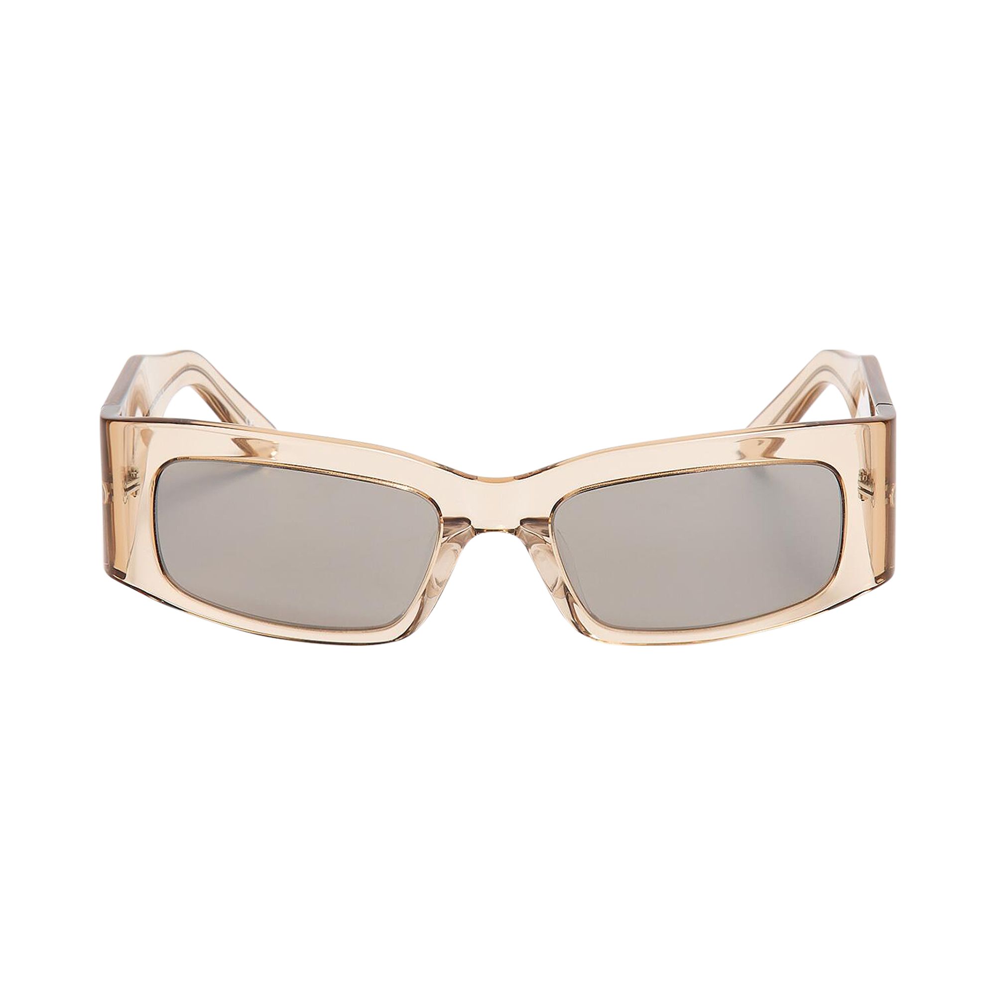 Balenciaga Paper Rectangle Frame Sunglasses 'Transparent/Amond/Silver' | Black | Men's Size Onesize