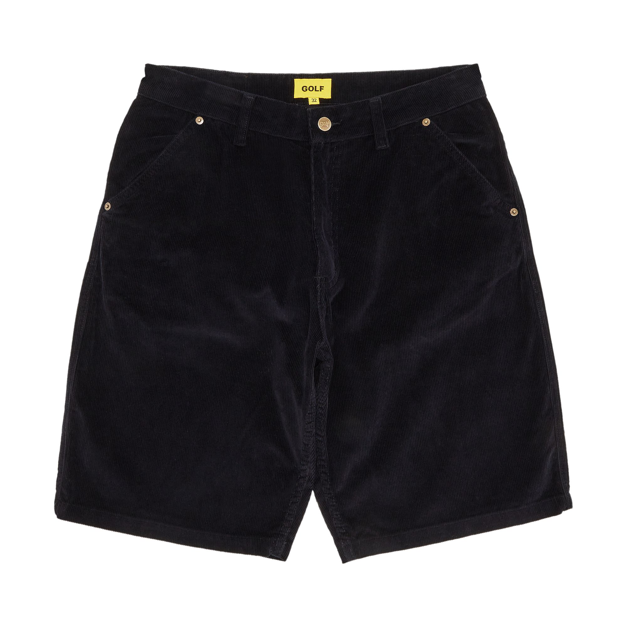 Pre-owned Golf Wang Olde Corduroy Work Short 'black'