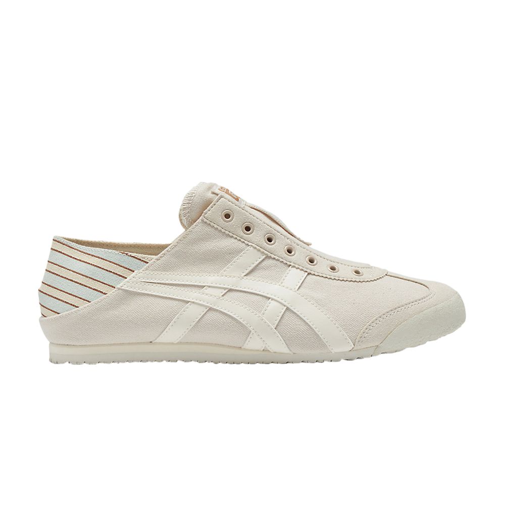Pre-owned Onitsuka Tiger Mexico 66 Paraty 'oatmeal Stripes' In Cream