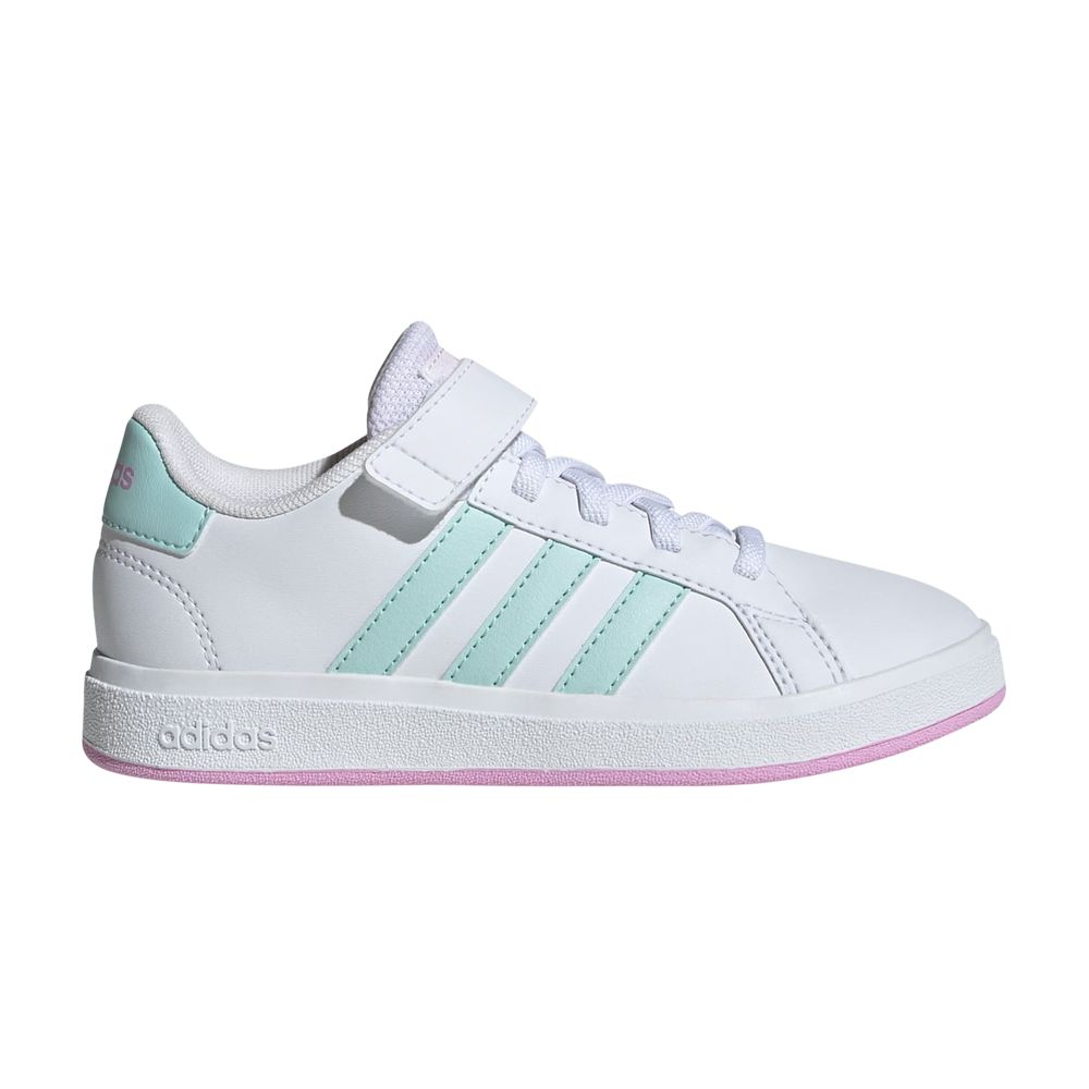 Pre-owned Adidas Originals Adidas Grand Court 2.0 K 'white Aqua Bliss Lilac' | Kid's Size 10.5