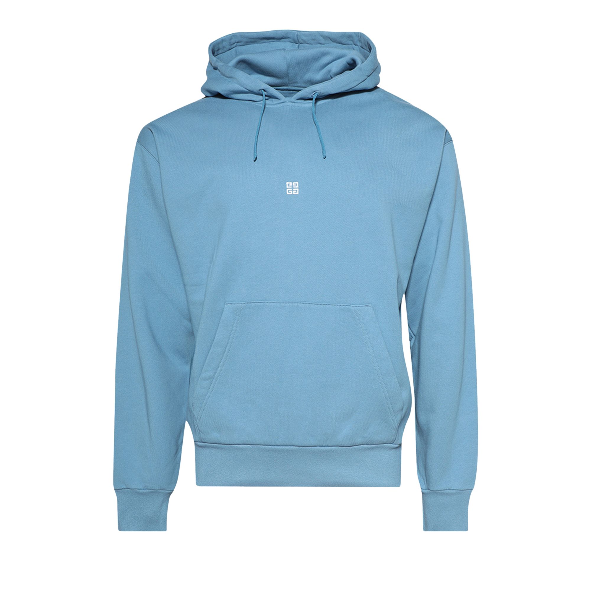 Pre-owned Givenchy Boxy Fit Hoodie With Pocket Base 'blue/white' | Men's Size Xxl