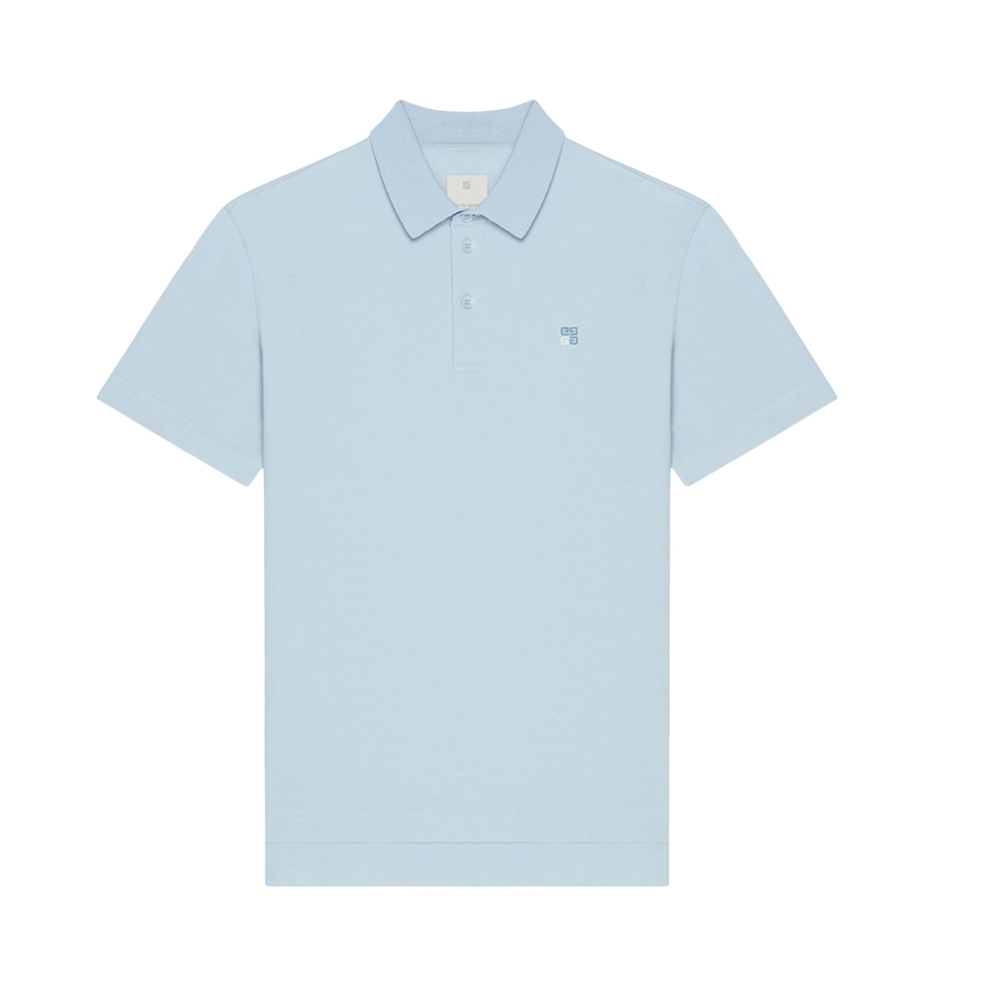 Pre-owned Givenchy 4g Embroidered Polo Shirt 'sky Blue' | Men's Size Xl
