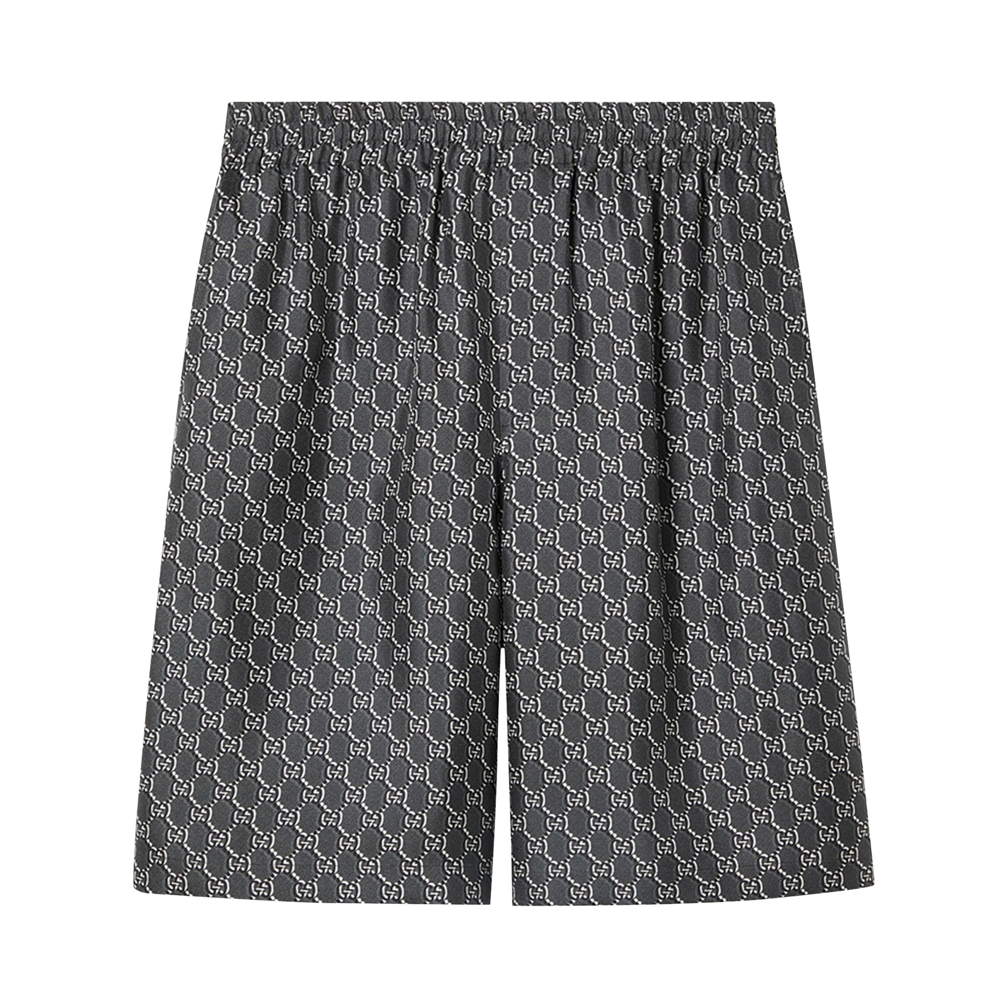Pre-owned Gucci Monogram Shorts 'grey/white' | Men's Size 48