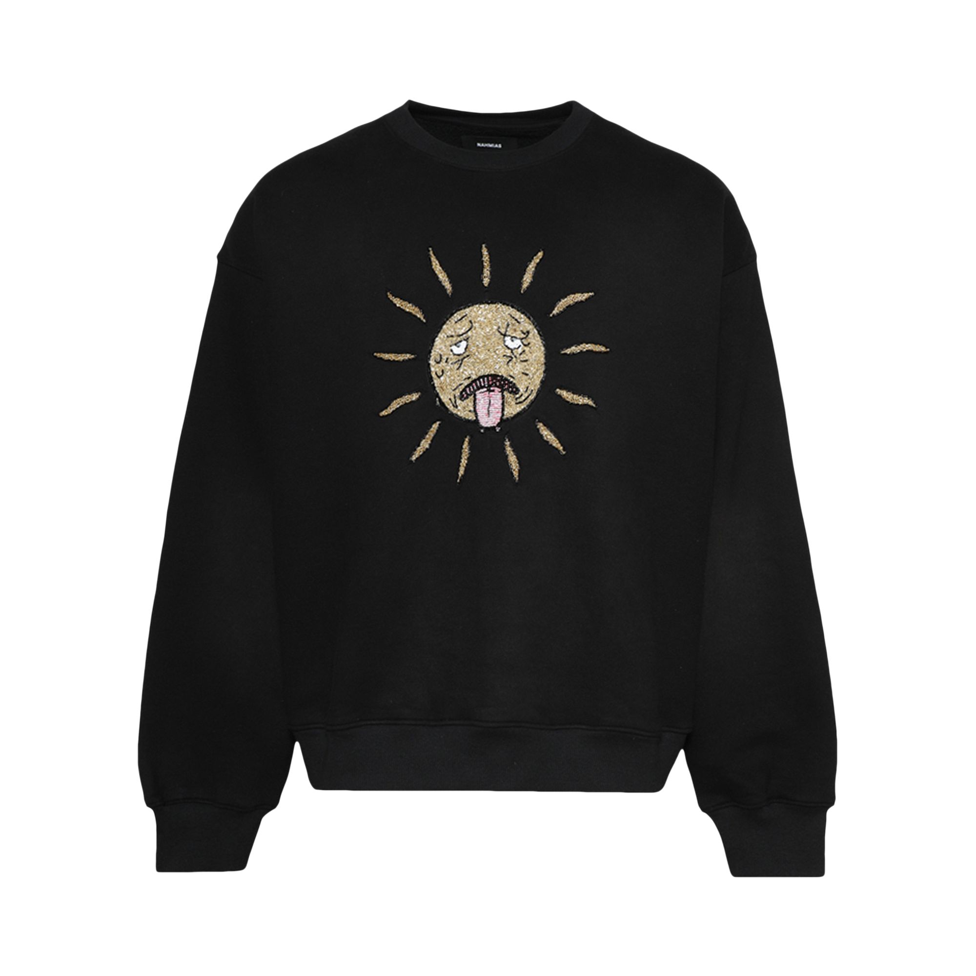Pre-owned Nahmias Beaded Sun Crewneck 'worn Black' | Men's Size Xxl
