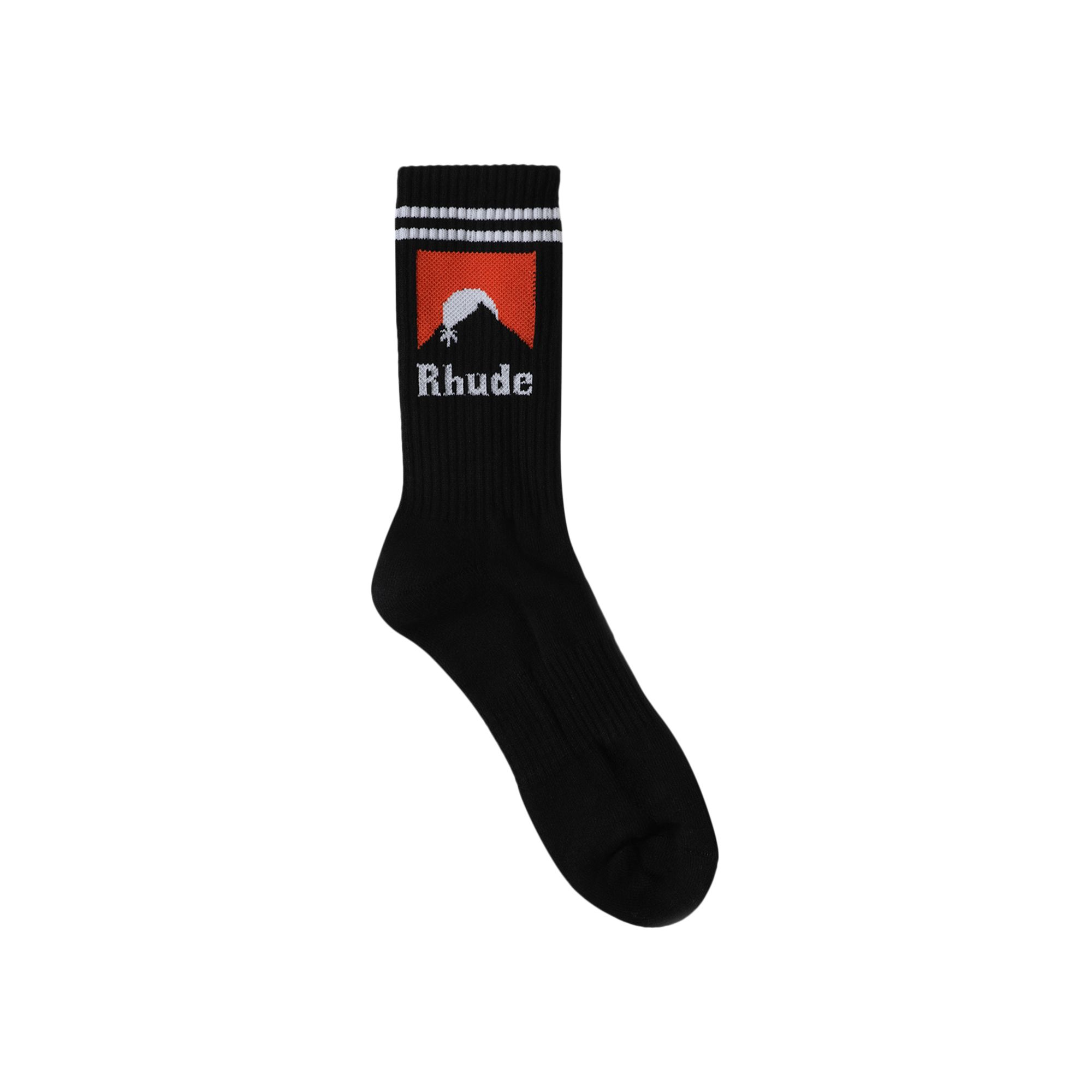 Rhude Moonlight Sock 'Black/White/Orange' | Men's Size Onesize