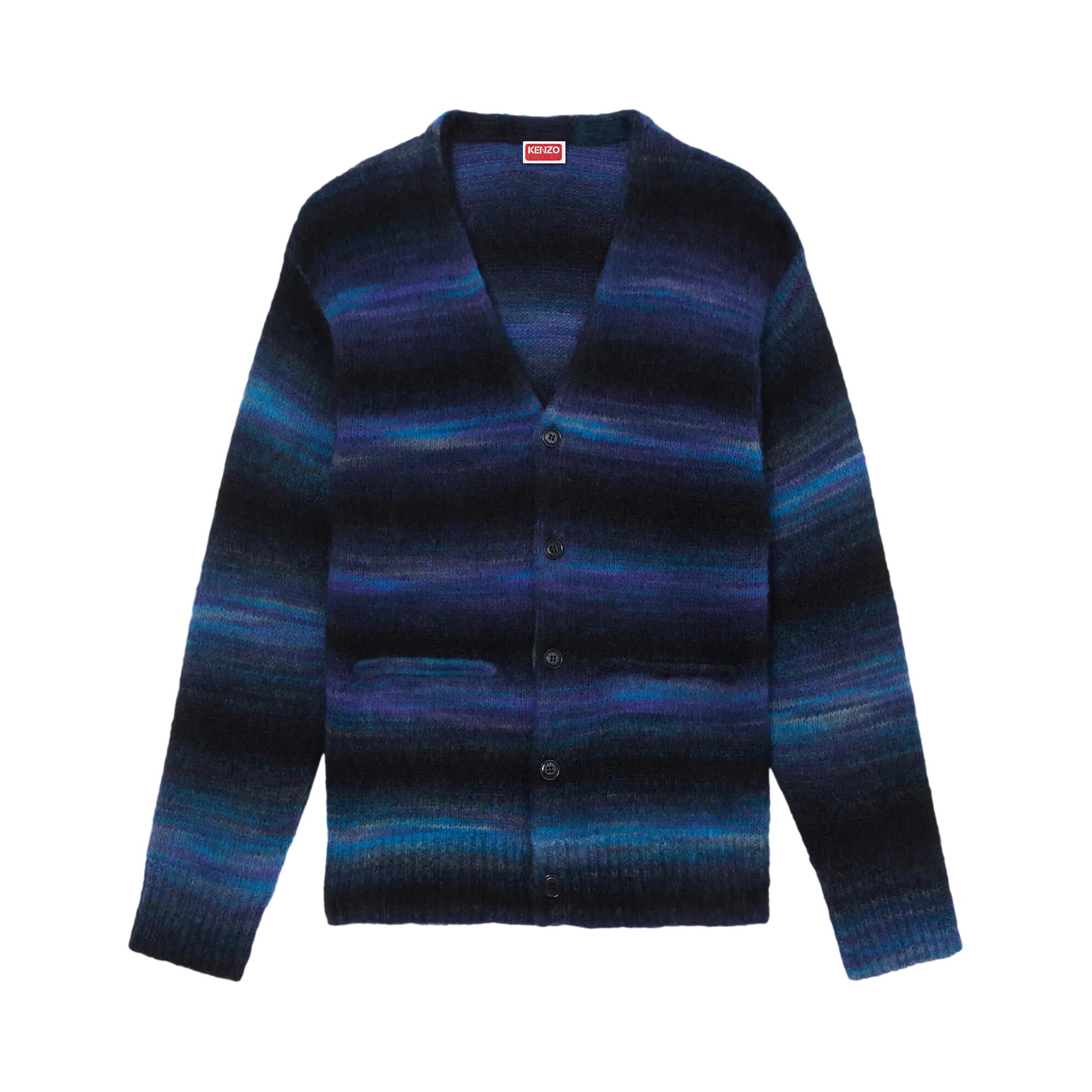 Pre-owned Kenzo Stripes Cardigan 'blue/black' | Men's Size S