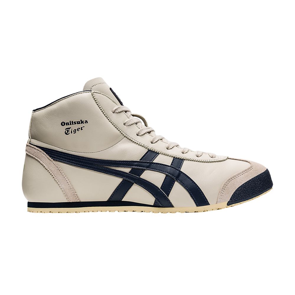Pre-owned Onitsuka Tiger Mexico Mid Runner 'birch Indian Ink' In Cream