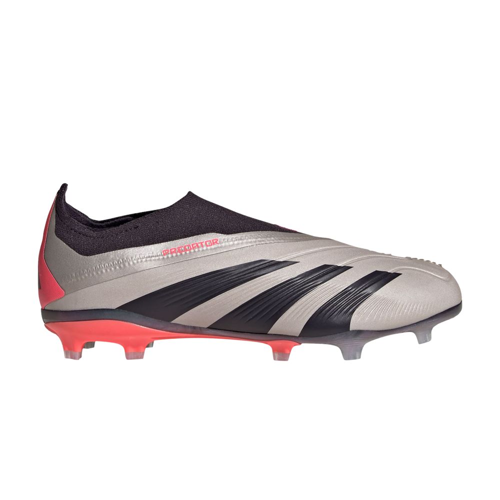 Pre-owned Adidas Originals Adidas Predator 24 Elite Laceless Fg K 'vivid Horizon Pack' | Grey | Kid's Size 6 In Gray