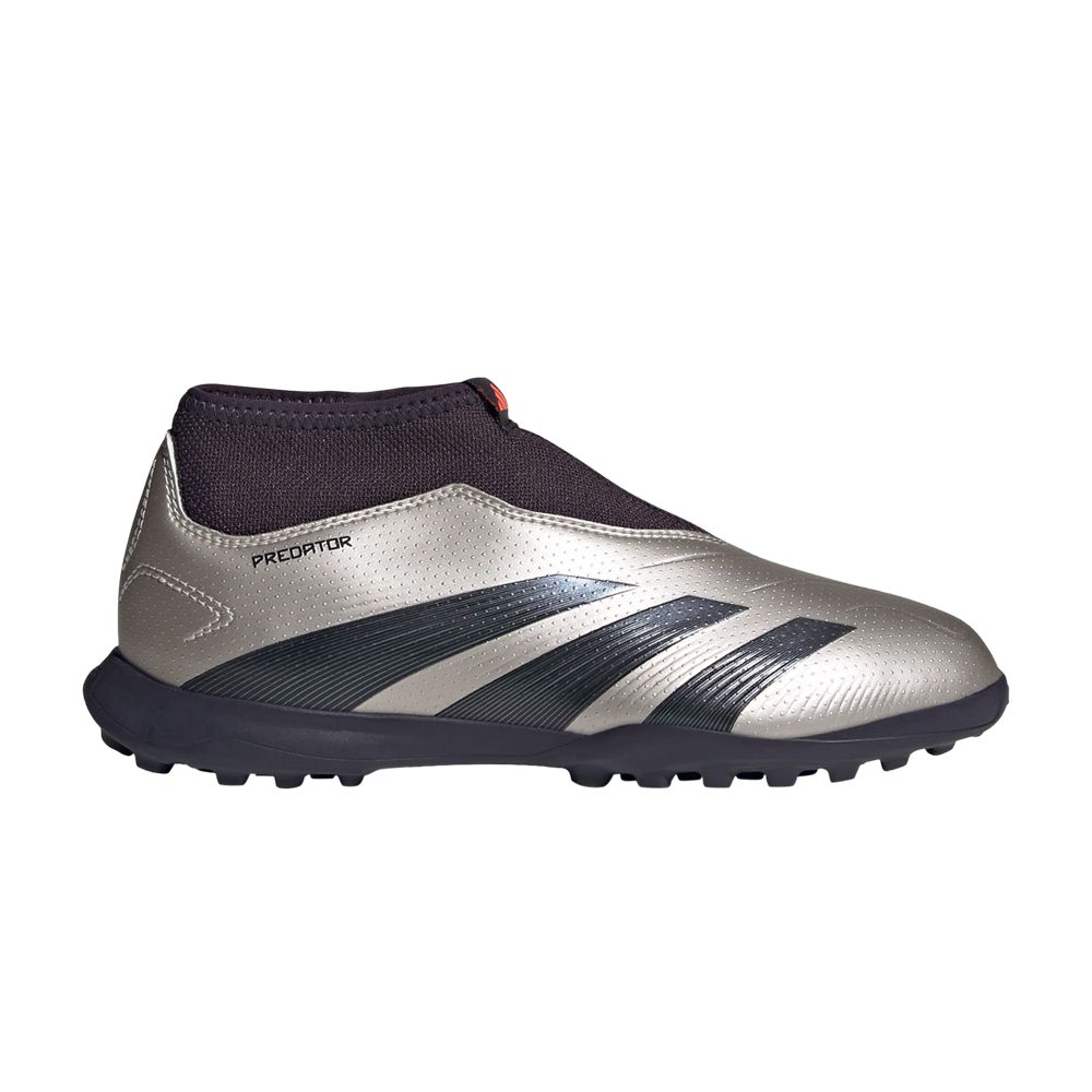 Pre-owned Adidas Originals Adidas Predator 24 League Laceless Tf K 'vivid Horizon Pack' | Grey | Kid's Size 6.5